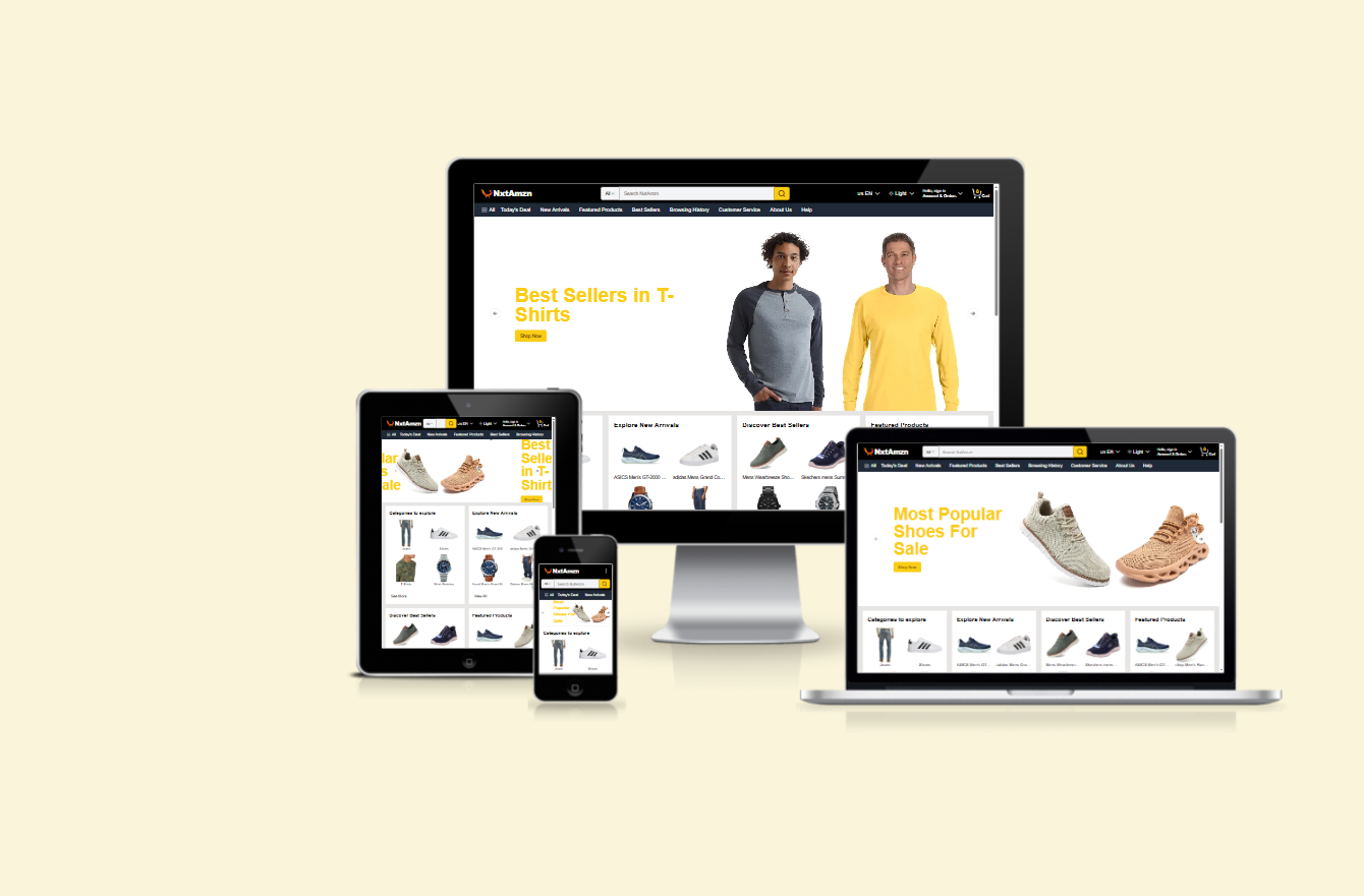 Responsive E-Commerce Storefront with Admin Panel screenshot 1
